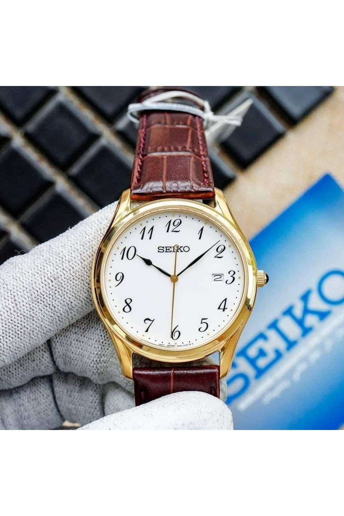Seiko Watch Gold colored Brown