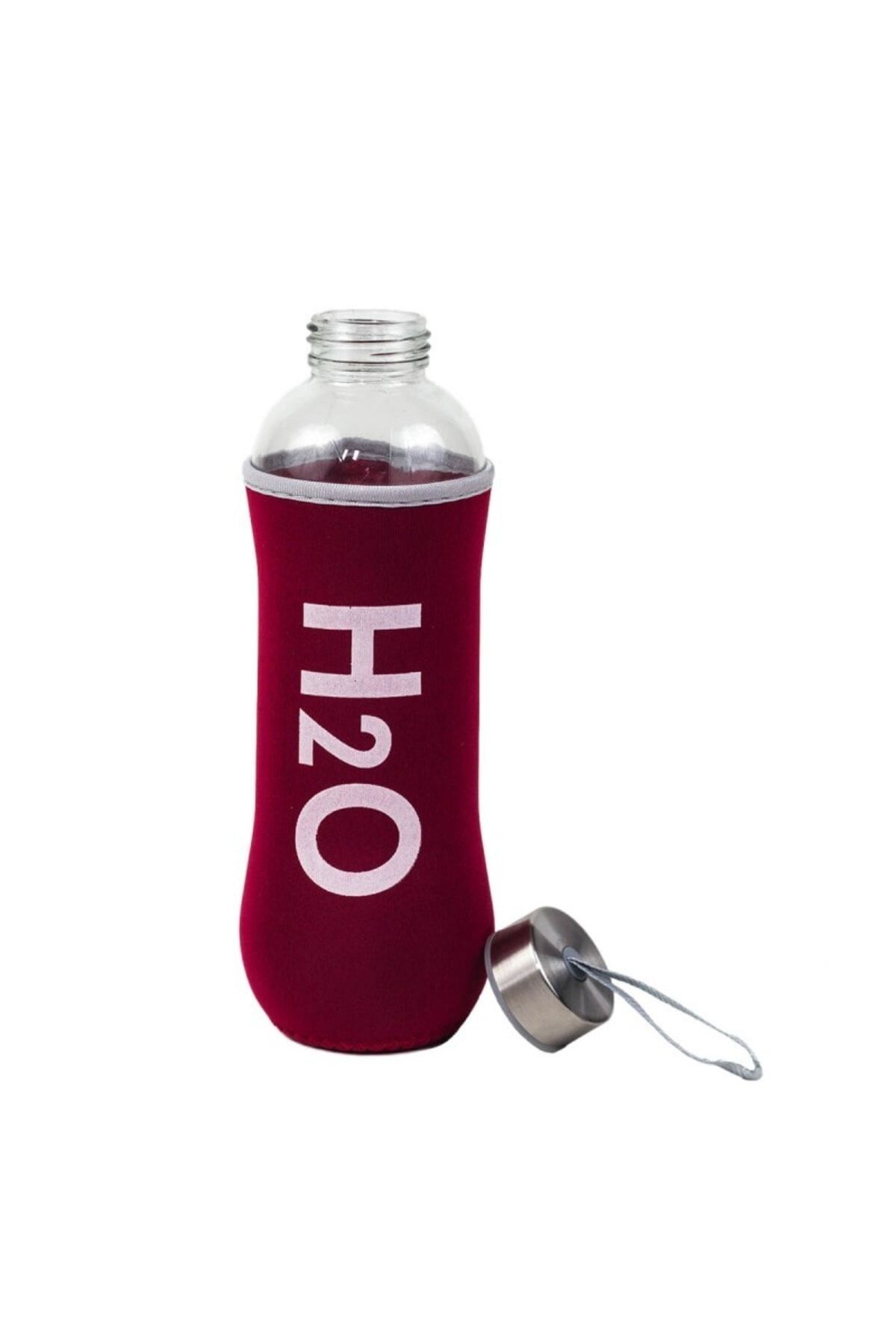 H2o Cam Matara 600ml Kırmızı