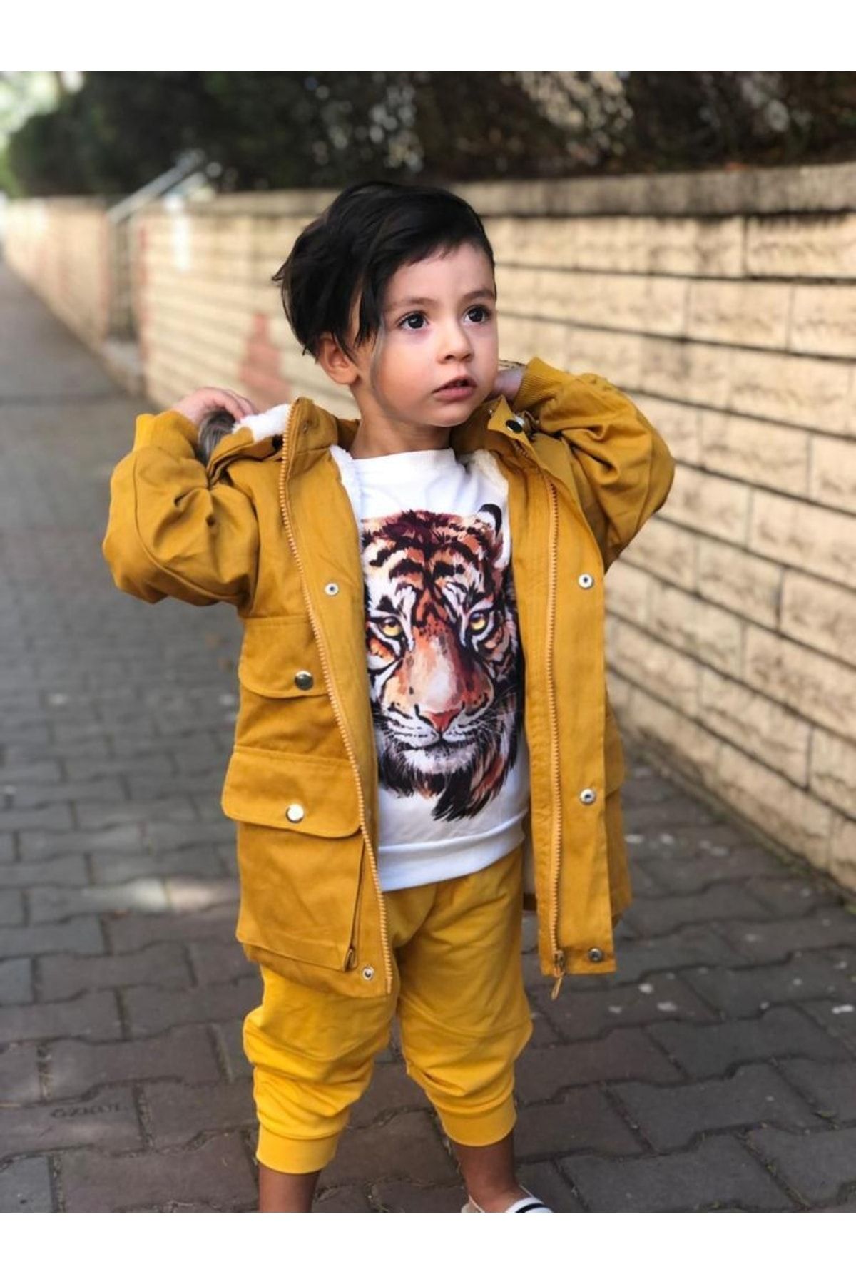 Yellow parka clearance outfit