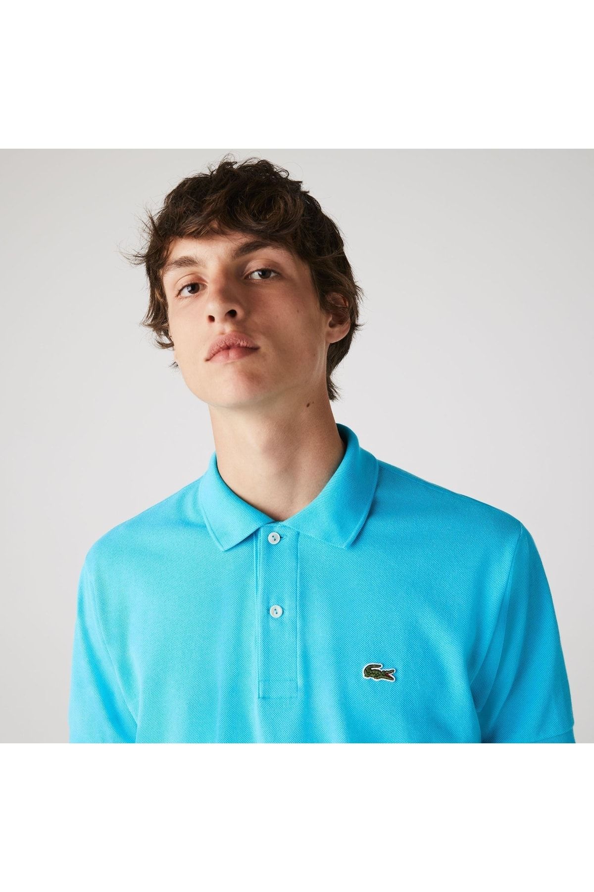تی شرت یقه پولو مردانه L1212 اورجینال Lacoste