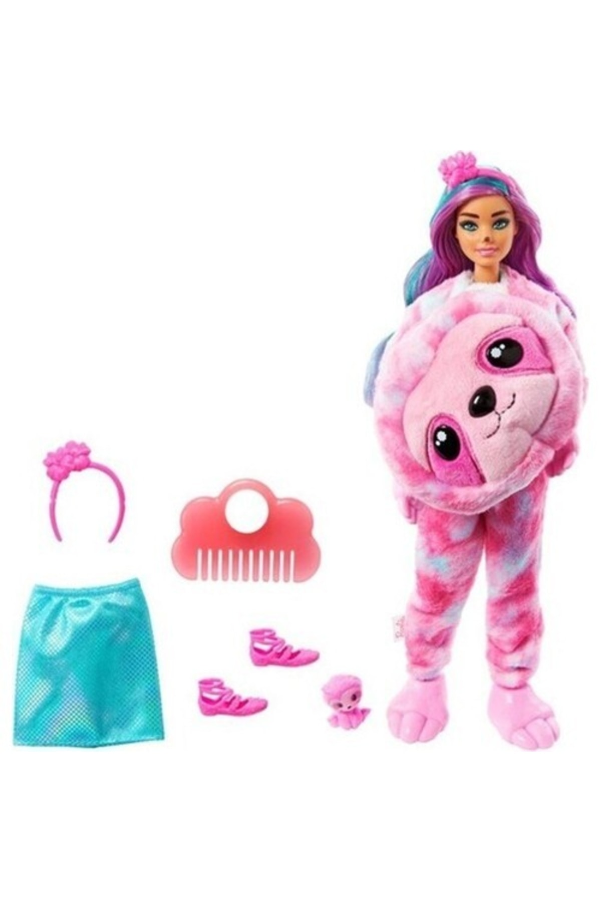 Mattel Barbie Cutie Reveal Bebek -tembel Hayvan Hjl56 S2 Hjl59