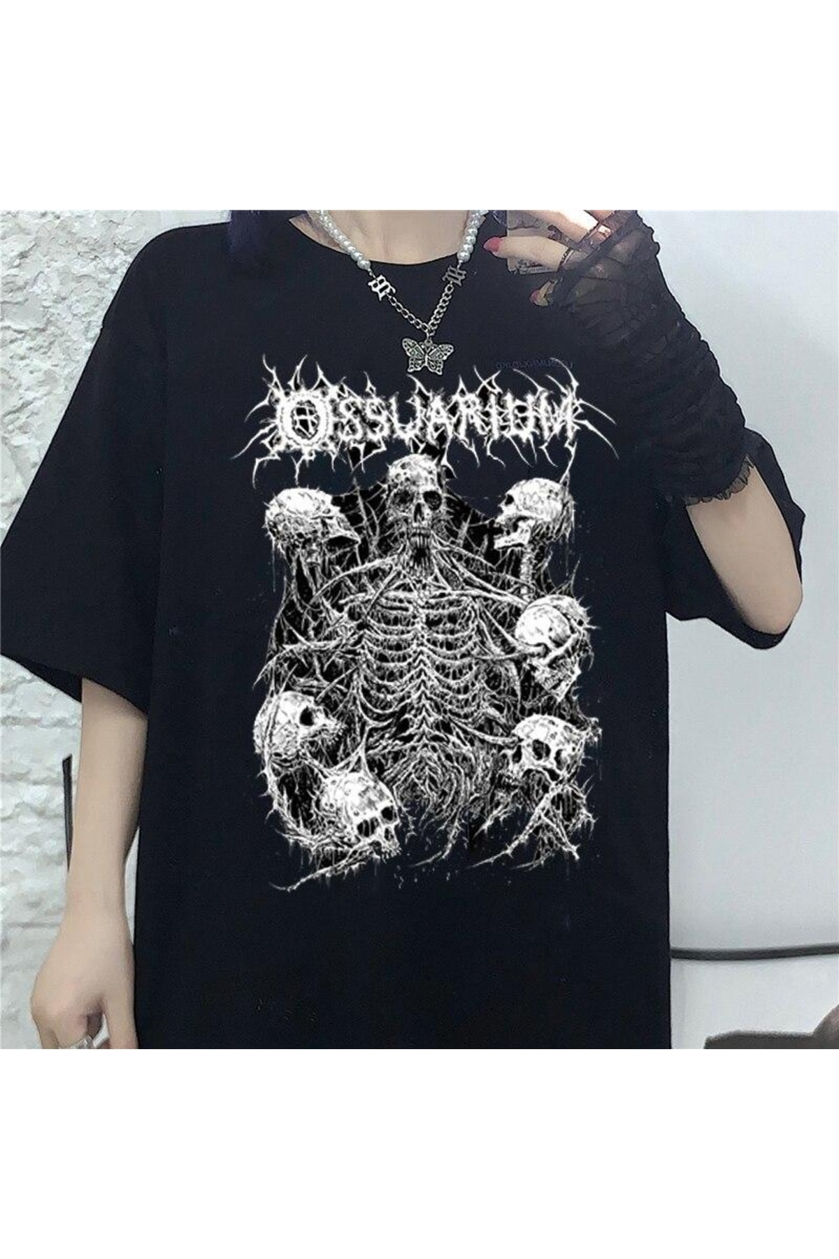GALASHOP Grunge Streetwear Skull Gotik Tişört Mod51 - Fiyatı