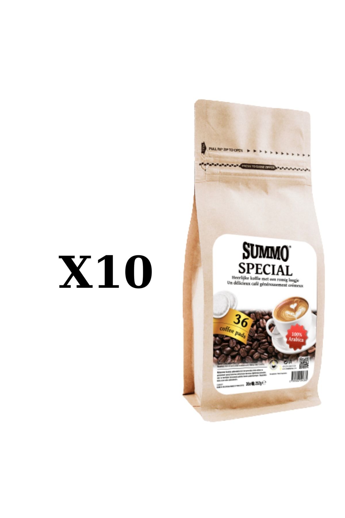 SUMMO Special Coffee Pods 360'lı Süper Avantaj Paketi (36x10) Pot Kahve Kapsülü
