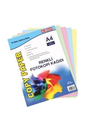 A4 80 gram Renkli Fotokopi Kağıdı 100 Lü Renkli 6536 4360.00204