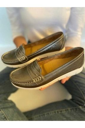 Günlük Kadın Ortopedik Kırışık Rugan Loafer Ayakkabı Anne Ayakkabısı LF001