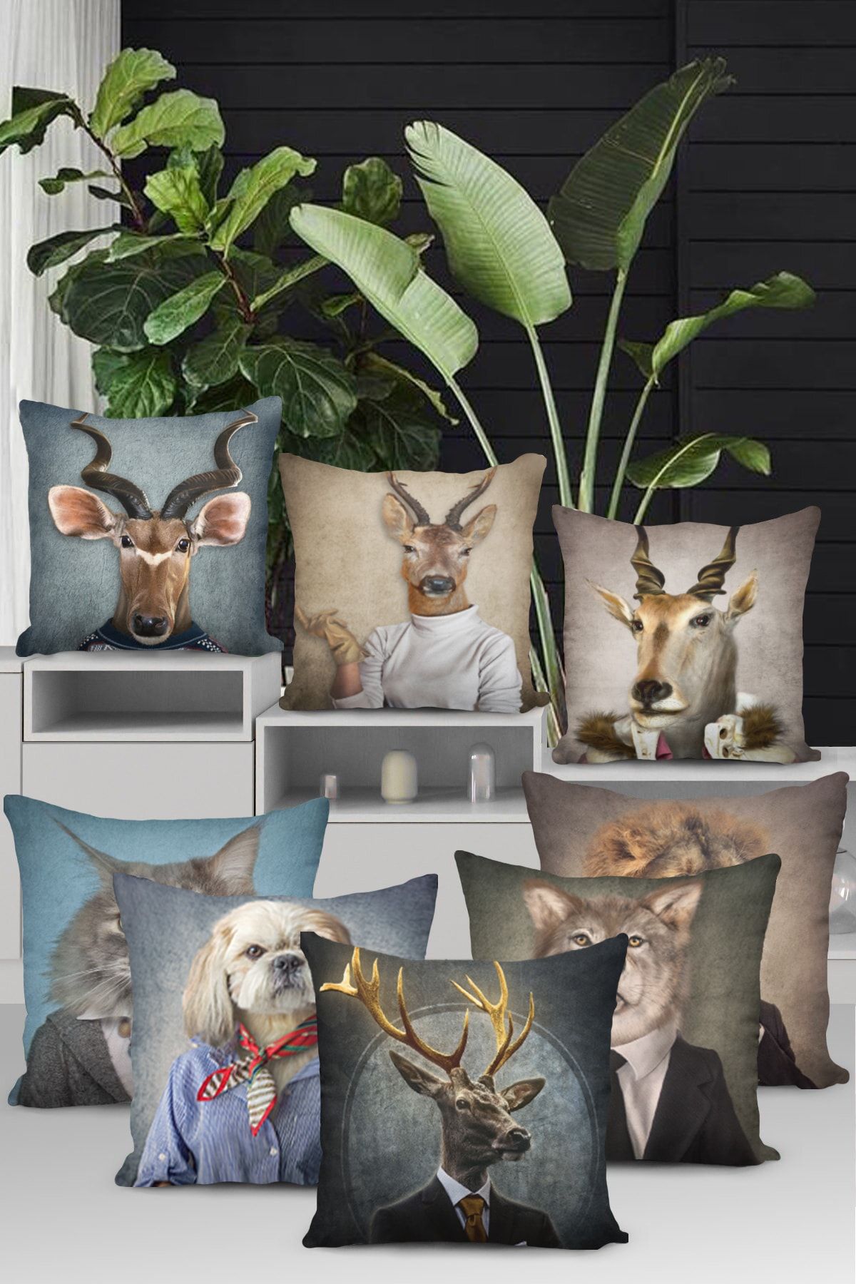 Deer shaped hot sale pillow