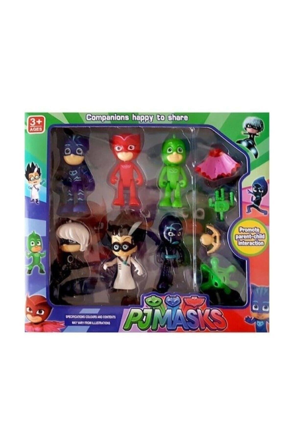 Prestige Toy Pj Masks Pajamas Catboy Owlette Gekko 6-Piece Playset 6pjstpjmskllr65