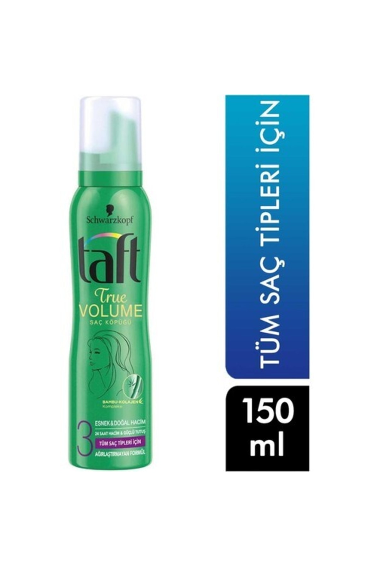 Taft Saç Şekillendirici Köpük 150 Ml True Volume Tüm Saç Tipleri 8690572797181 Saç Kremi — HBCV000012C96M