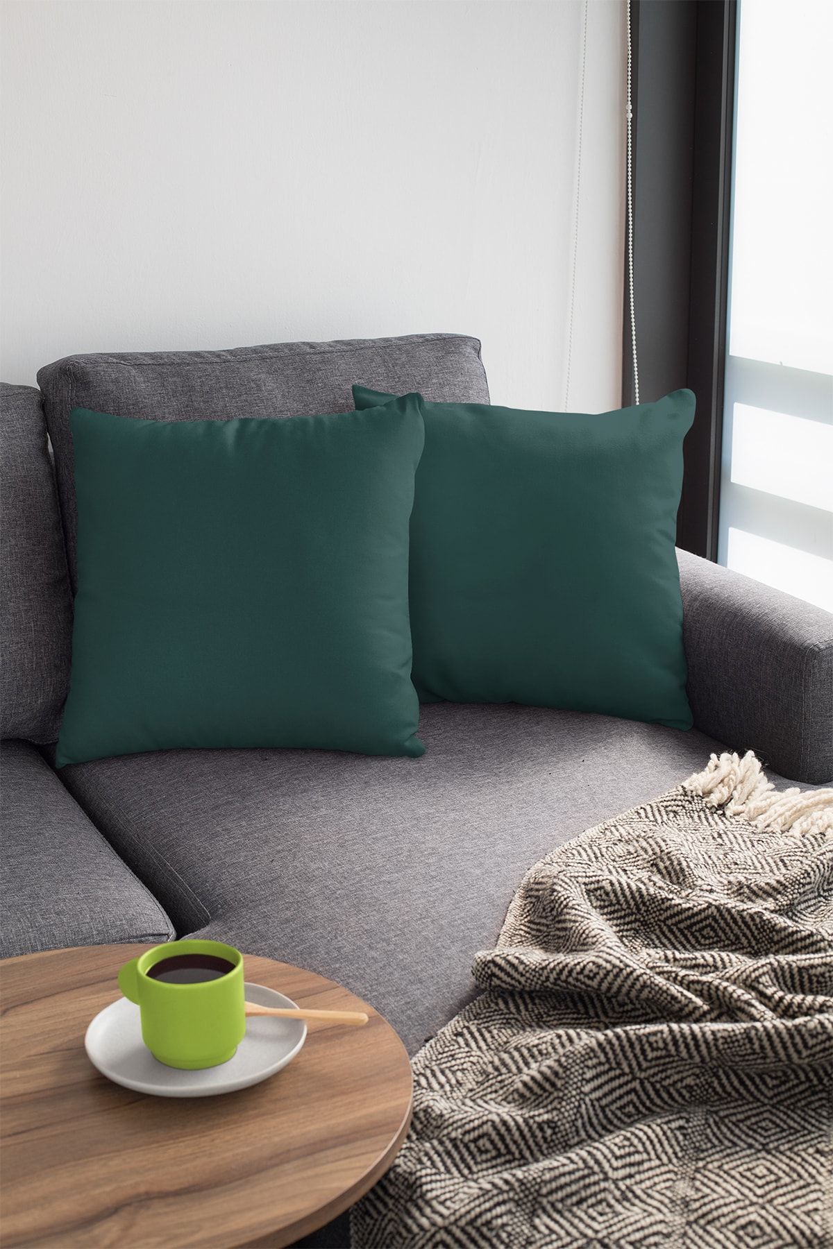 Dark new arrivals green pillow