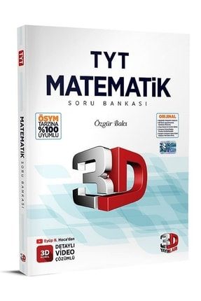3 D Tyt Matematik Soru Bankası 2023 Model Hologramlı Baskı 3d Türkiye Geneli Deneme Sınavı 3D000011