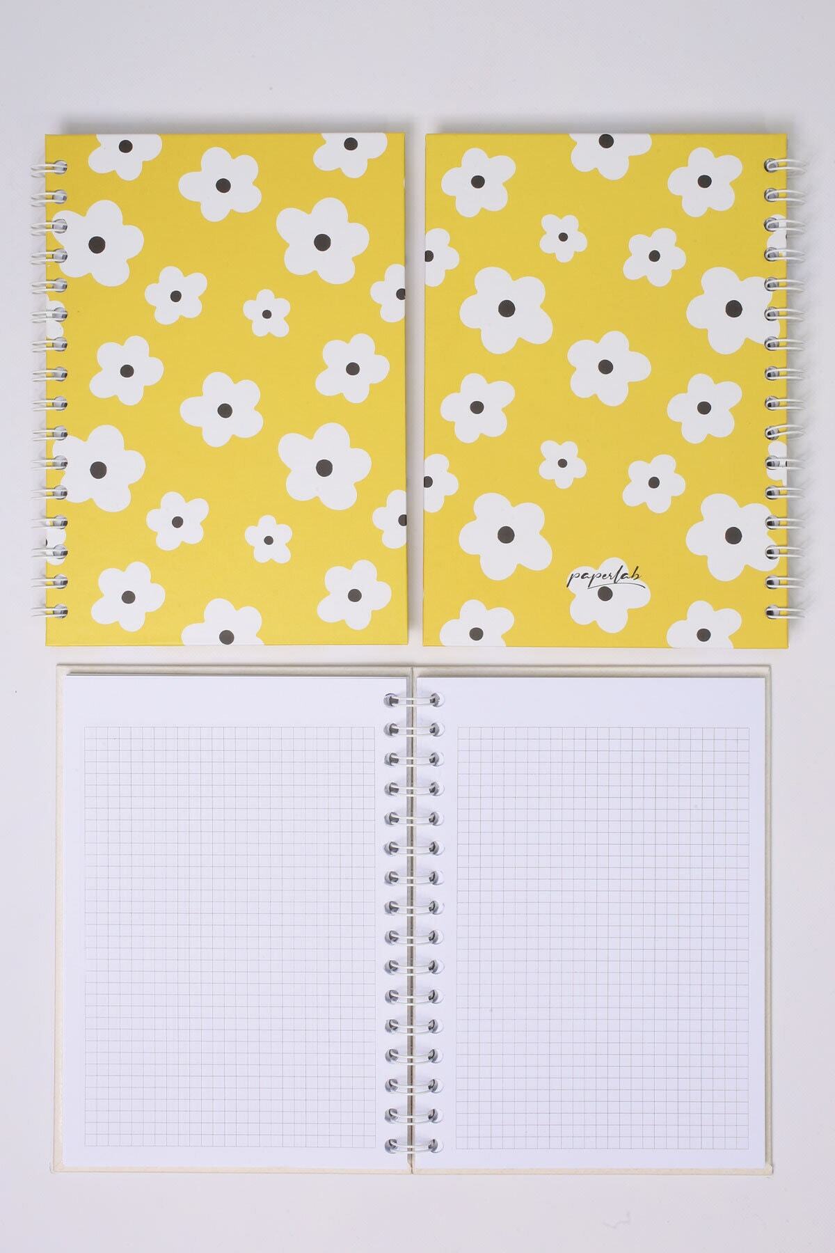 paperlab-A5 Spiral Checkered Hard Cover Notebook 2