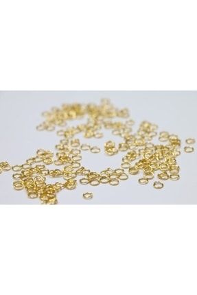 5mm Küçük Metal Gold Renk Takı Halkası Malzemesi 50 gram HALKALI72