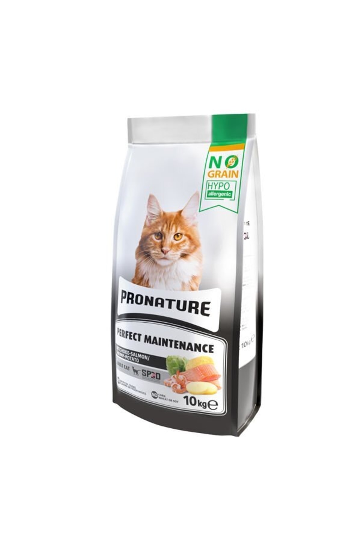 pronature Hypo-allergenic Tahılsız Somonlu Karidesli Ve Enginarlı Yetişkin Kedi Maması 10 Kg VB11873
