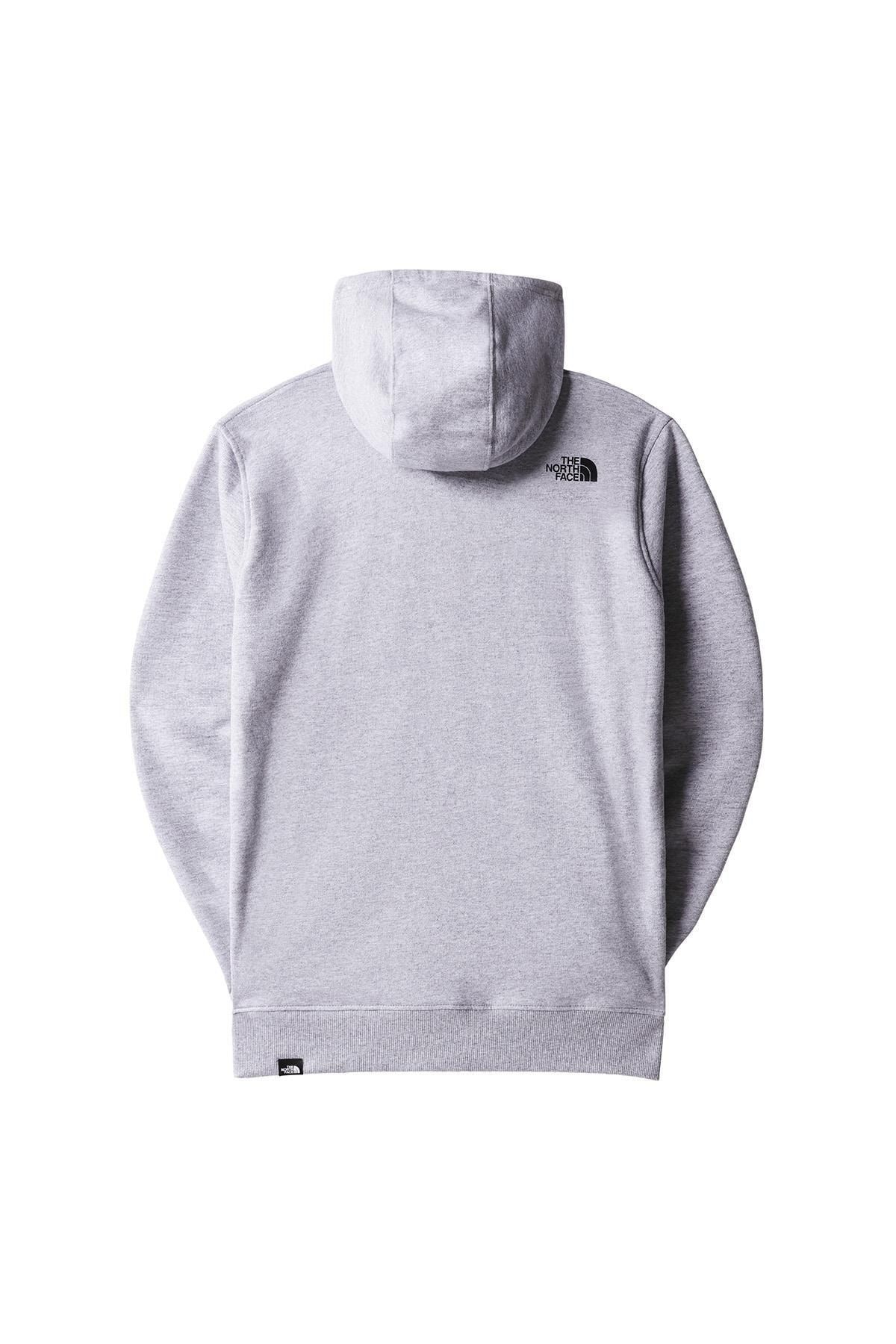 Grey and white north face hoodie on sale