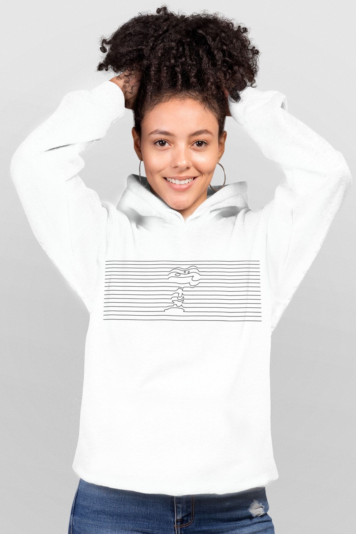 ROCK GURU Sweatshirt White Regular fit Trendyol