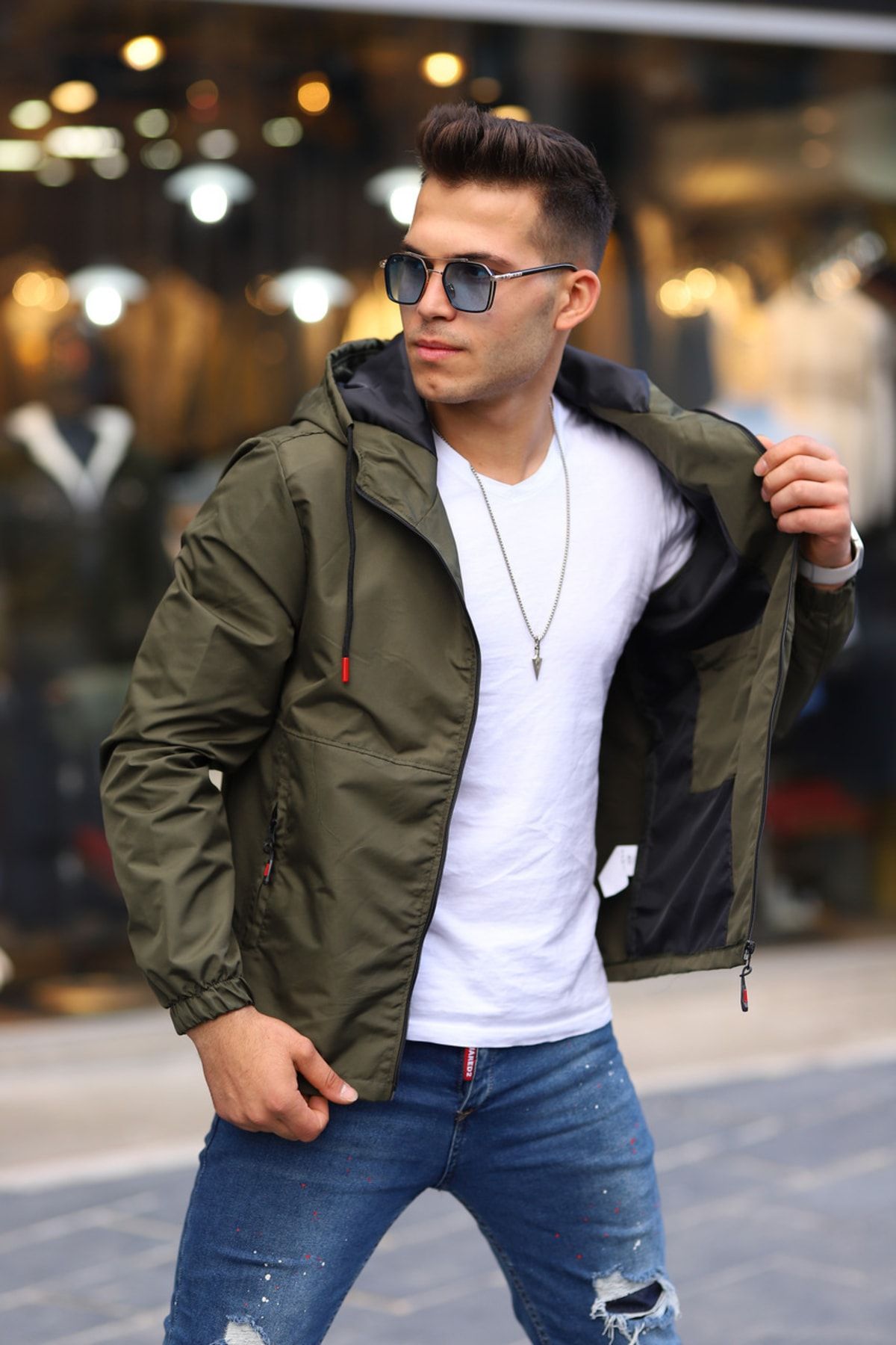Water resistant discount spring jacket
