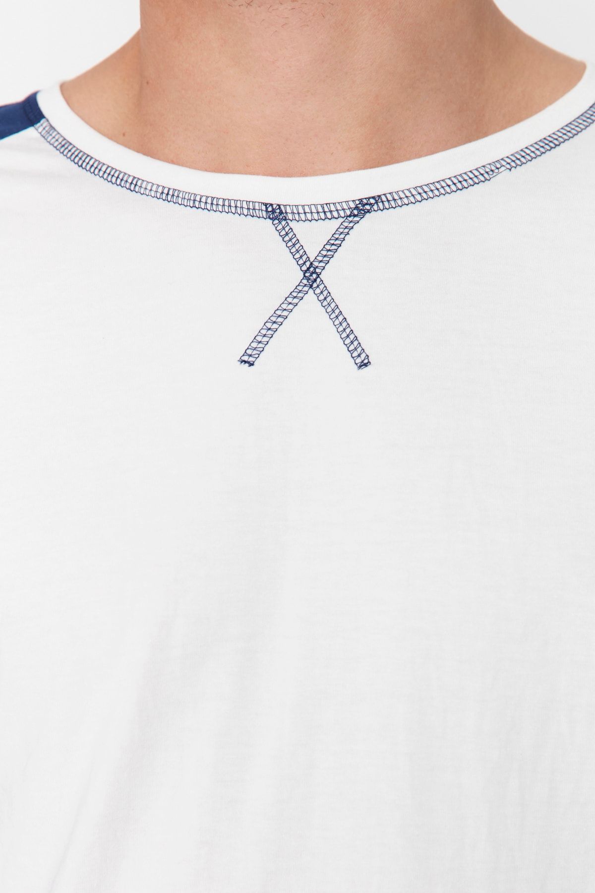Trendyol Collection-Σετ πιτζάμες Navy Blue 100% βαμβακερό καρό πλεκτό 100% βαμβάκι THMAW21PT0879 3