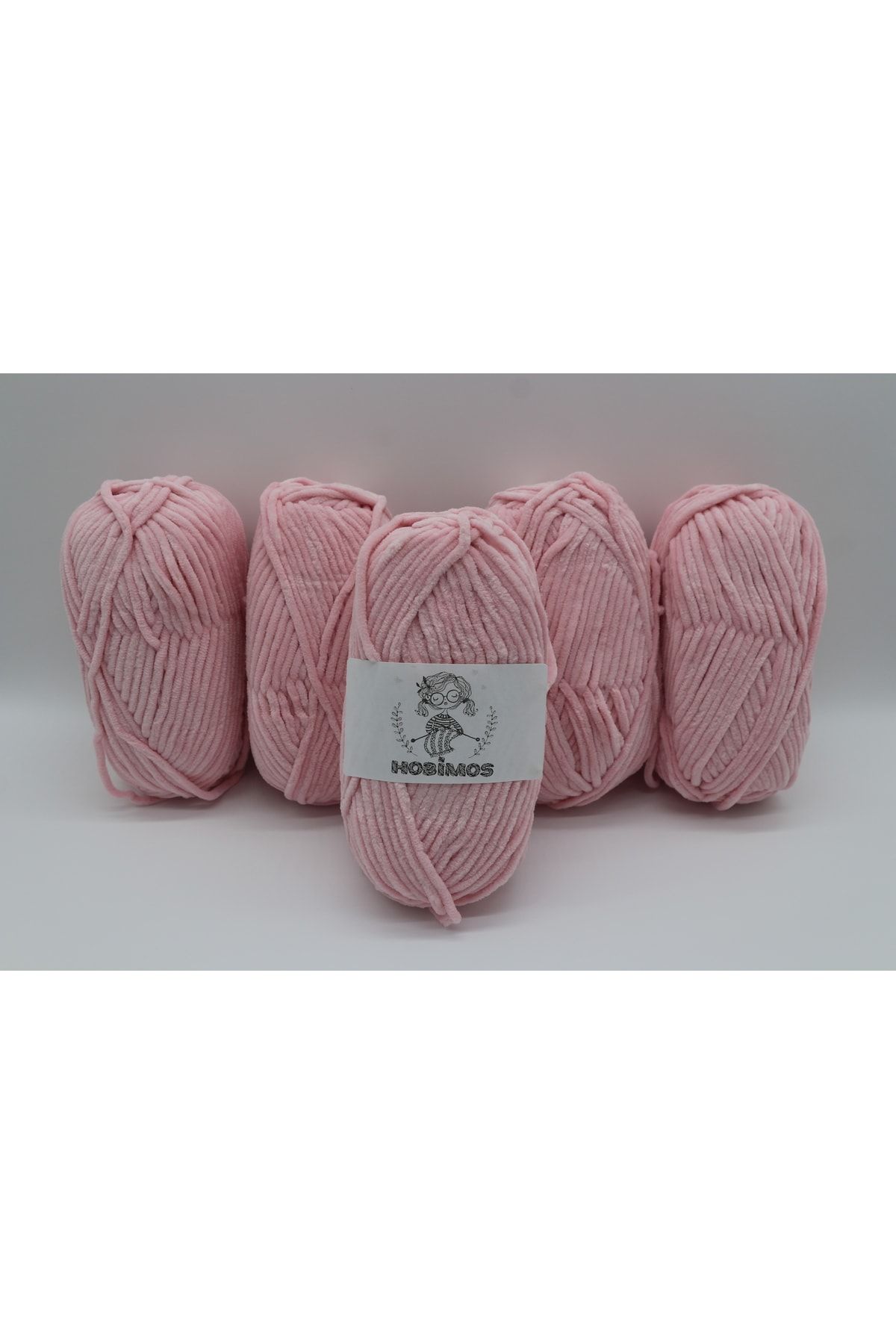 Hobimos-Os-hel Velvet String 100 γραμμάρια 120 μέτρα 100% Micro Polyester String 5 τεμάχια 1