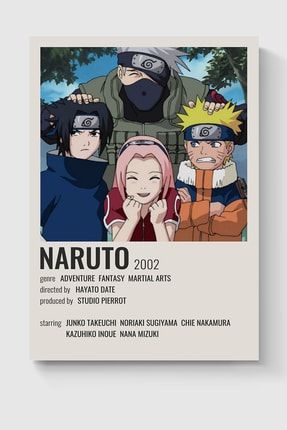 Naruto Anime Info Card Bilgi Kartı Minimalist Poster DUOFG200365
