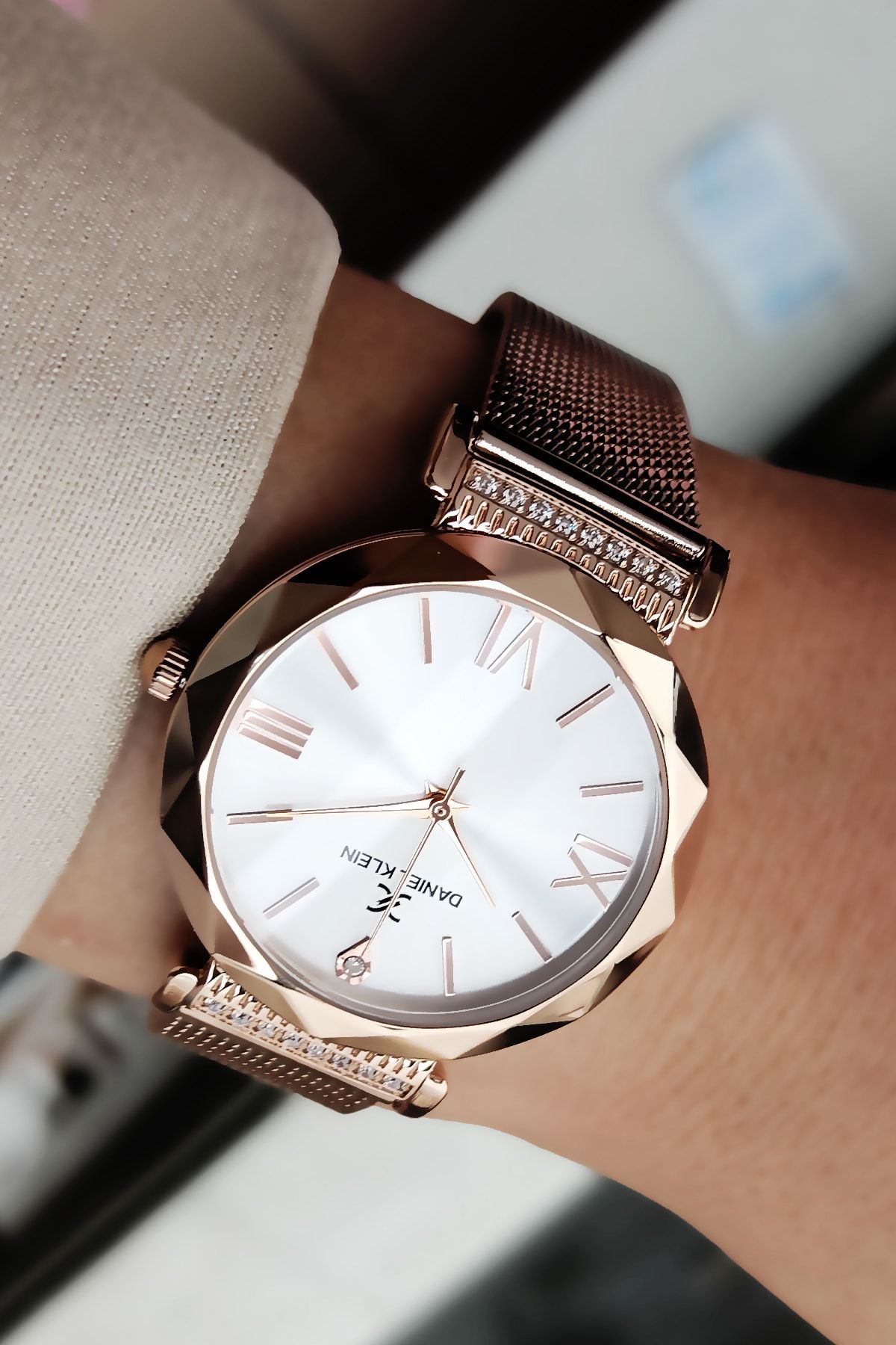 Daniel Klein Women s Wristwatch 3 Atm Waterproof Rose Gold Color