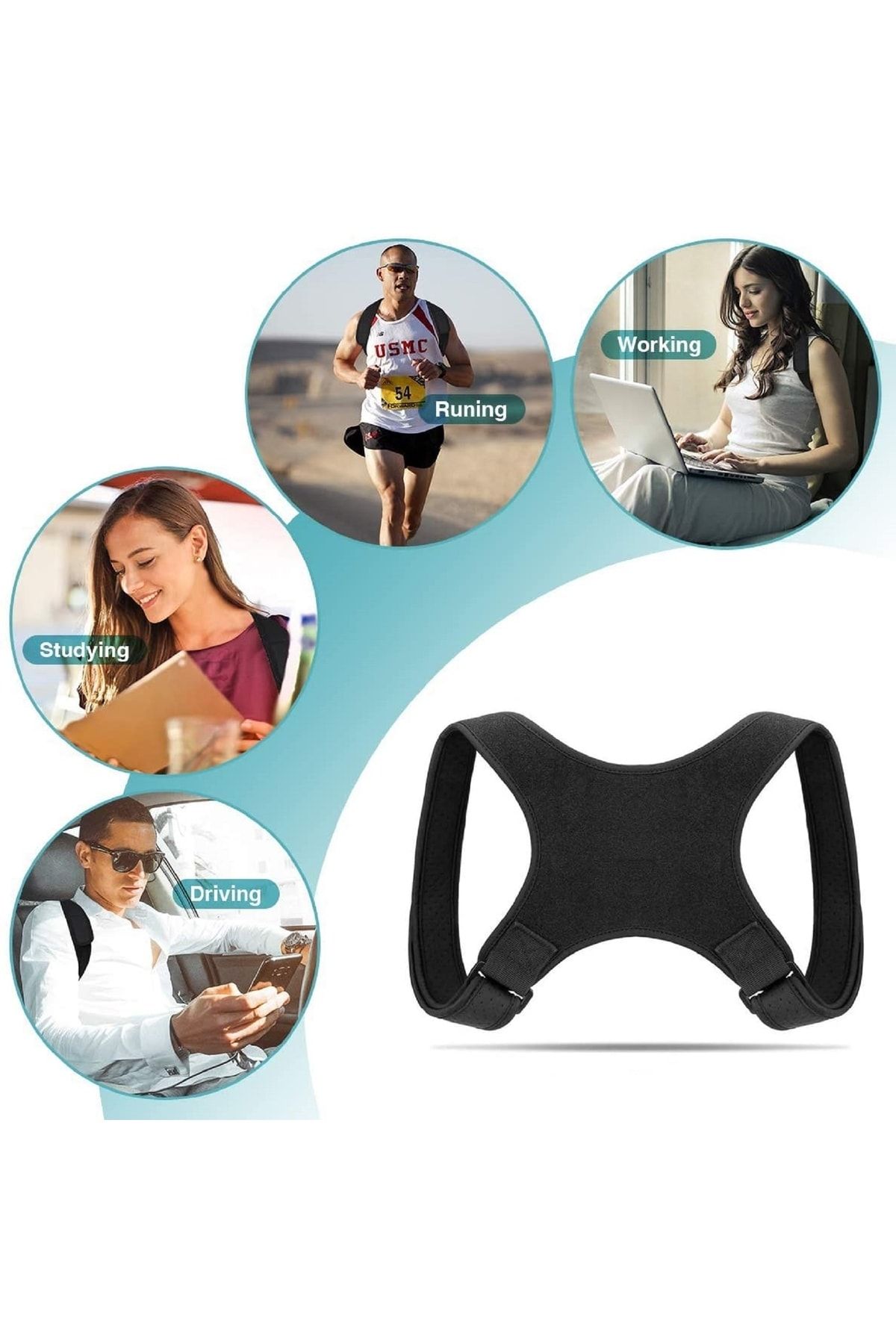 Ankaflex Sırt Boyun Ağrısı Için Korse Medikal Sırt Omuz Dik Duruş Korsesi Ortobedik Korse Klavikula Yeleği CR10597