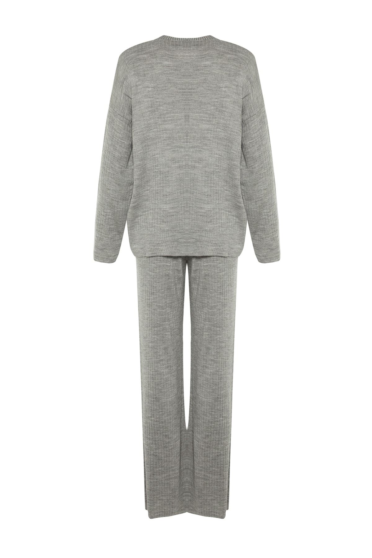 Trendyol Collection-Graues Strickset mit Rundhalsausschnitt - Lower & Upper TWOSS20AU0084 7