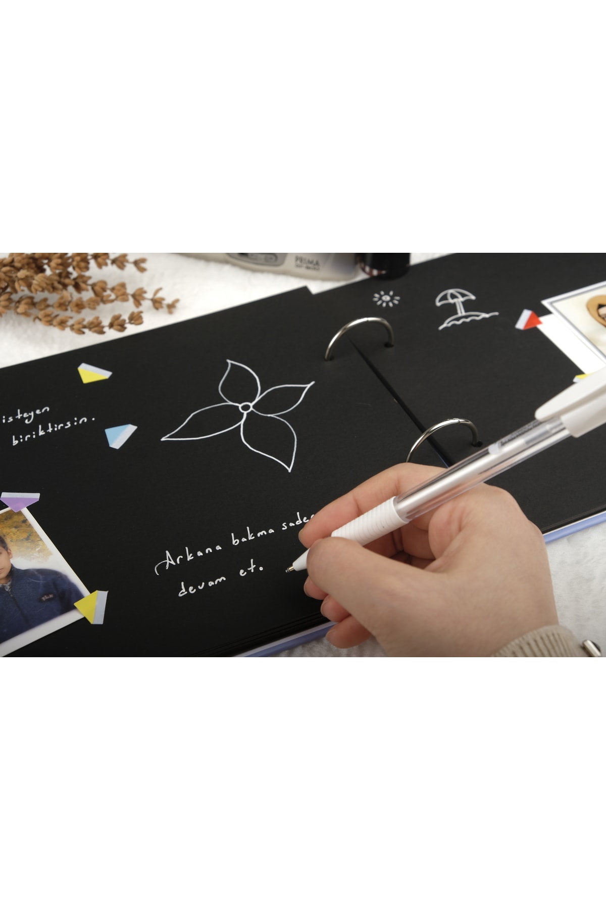 Patladı Gitti Fotoğraf Albümü Için Siyah Kağıt Ve Sticker Set fotoğrafı 5 (önizleme)