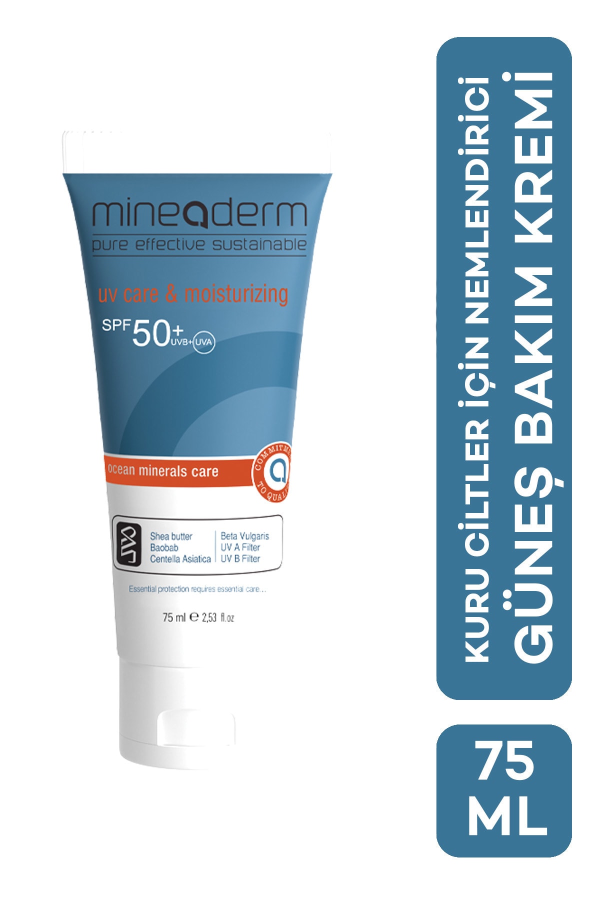 mineaderm Kuru Ciltler Için Nemlendirici Güneş Bakım Kremi/uv Care&moisturizing Cream Spf50+