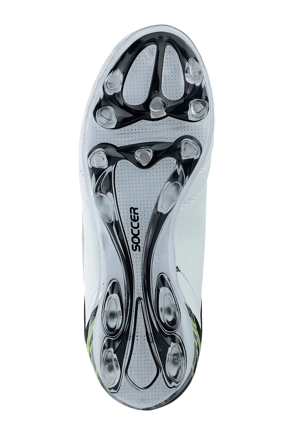 Slazenger کفش کرامپون پسرانه فوتبال هوگو سفید / مشکی