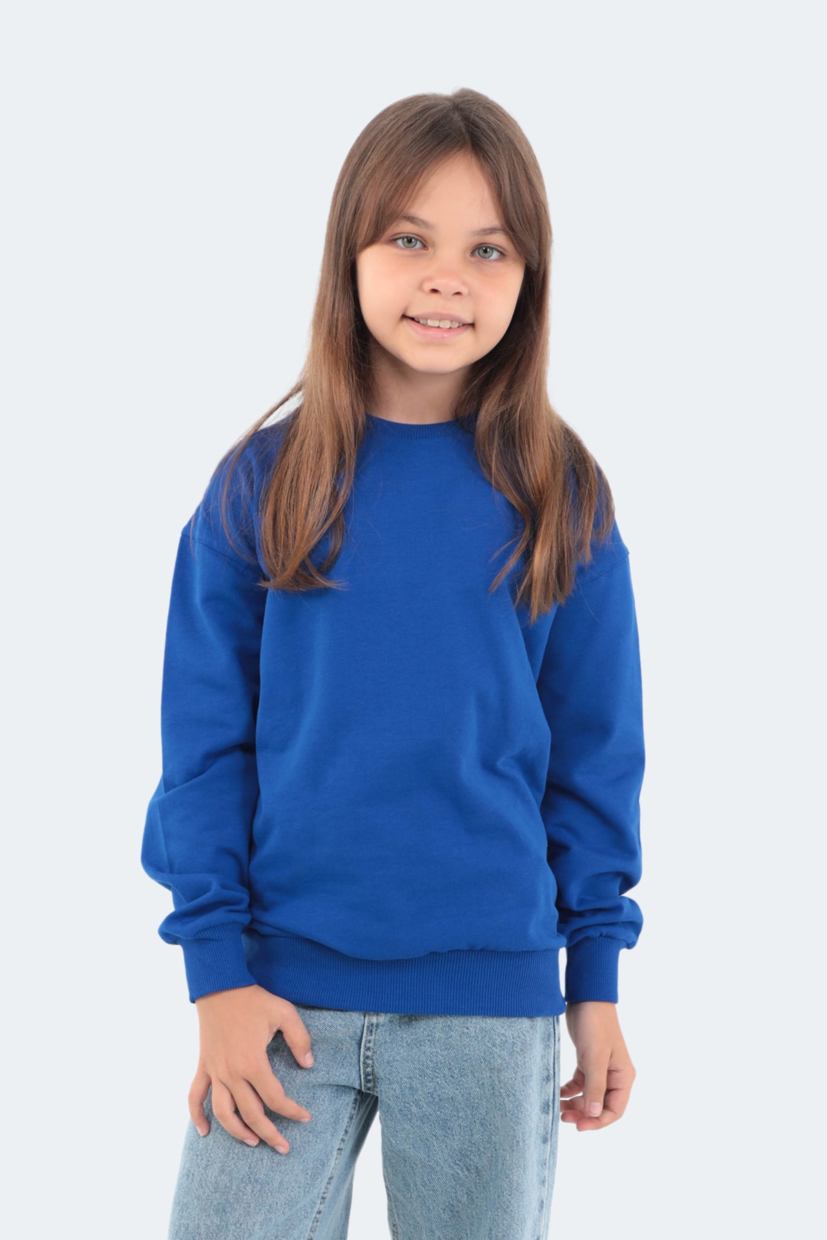 سویشرت پسرانه آبی سرمه ای Slazenger | ST22WC030 اورجینال - تصویر 4