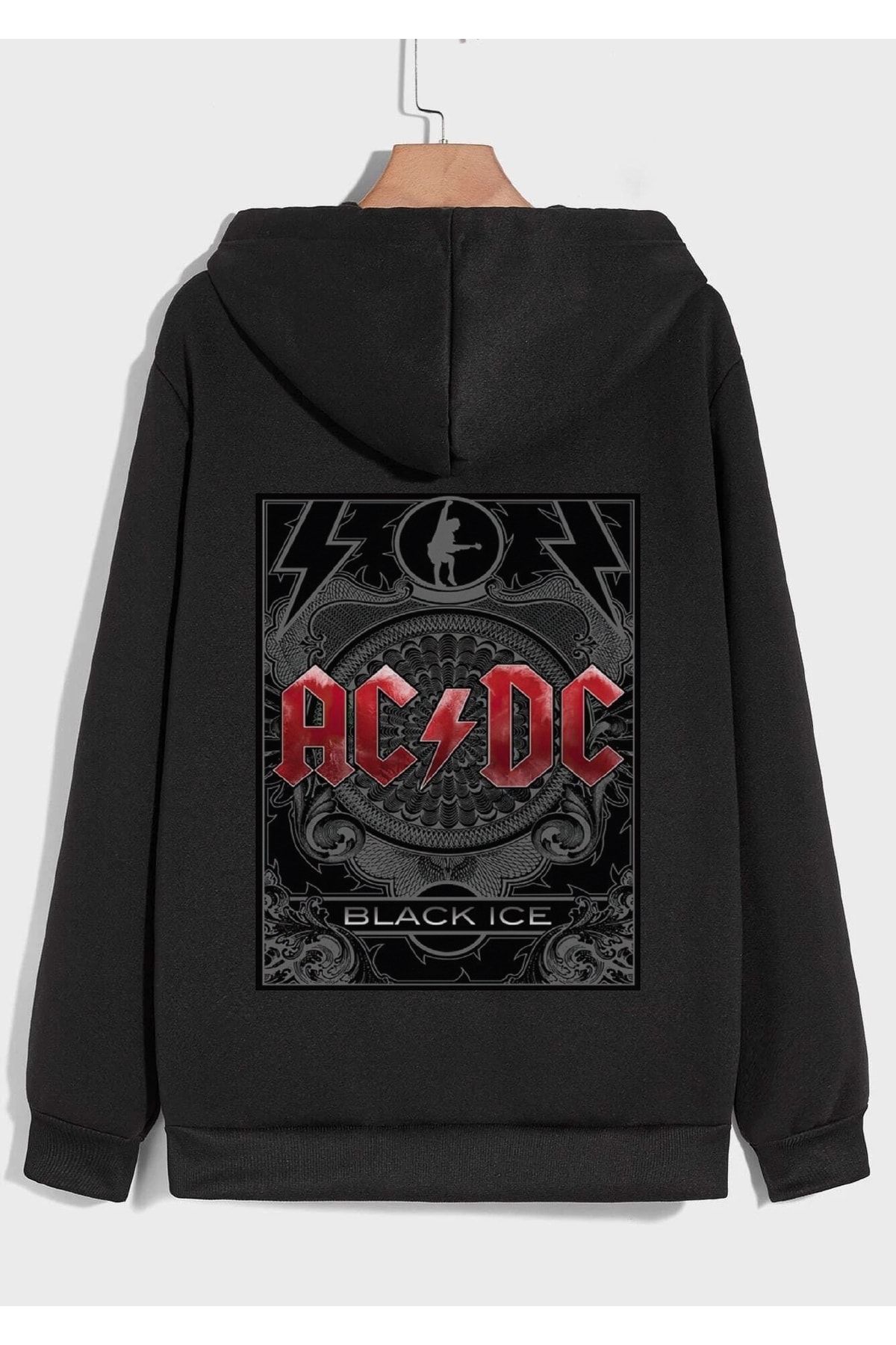 Ac dc zip up hot sale hoodie