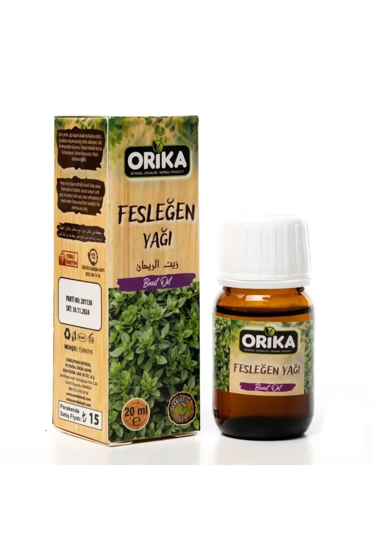 Orika Fesleğen Yağı 20 Ml