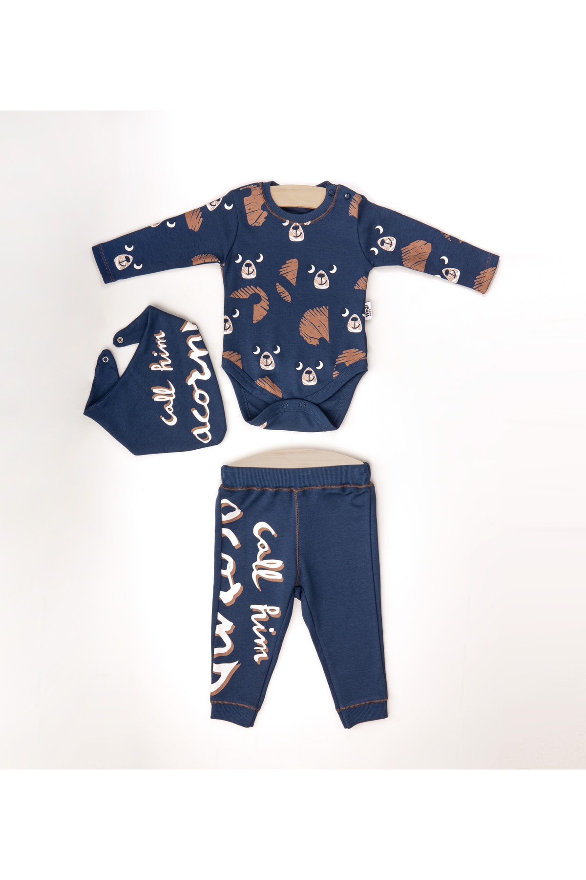 Wogi Erkek Bebek Önlüklü Pantolon Set fotoğrafı 3 (önizleme)