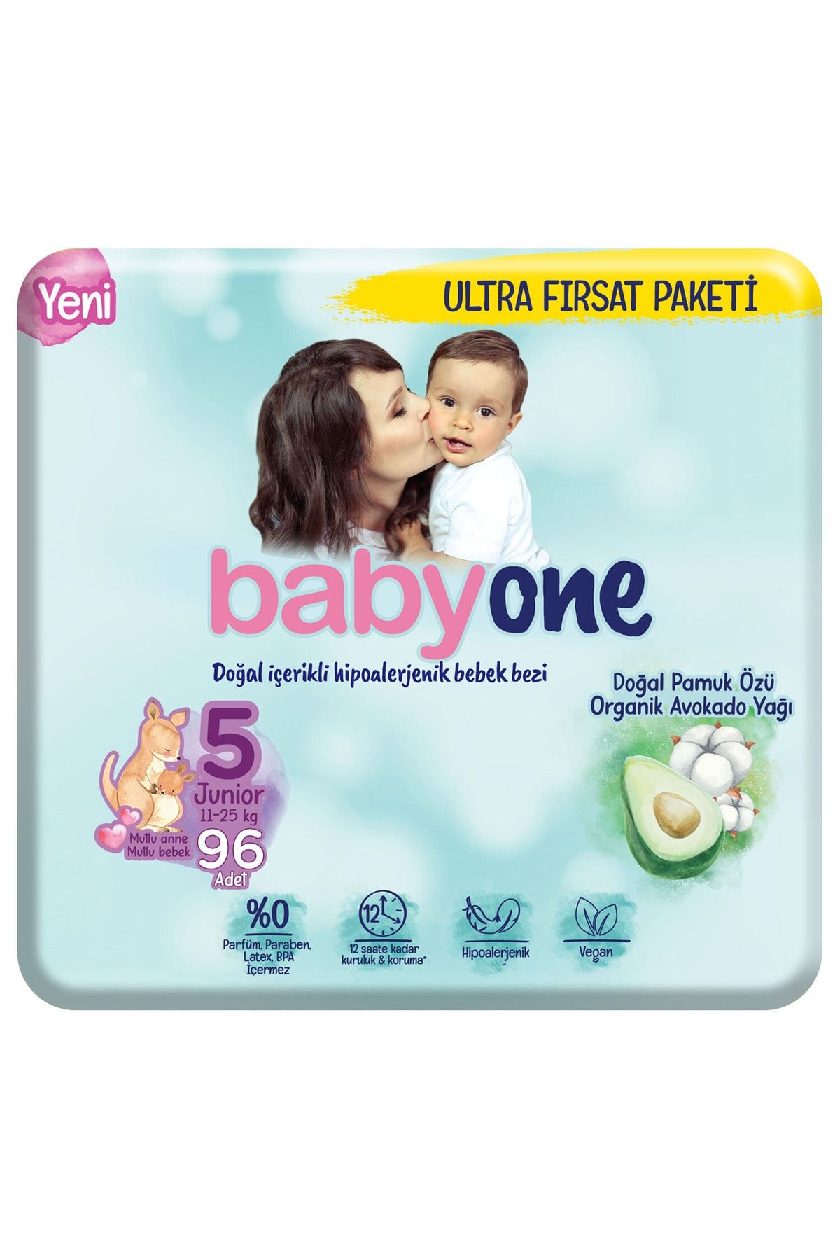 Babyone Yeni Bebek Bezi 5 Beden Junior Ultra Fırsat Paketi 96 Adet