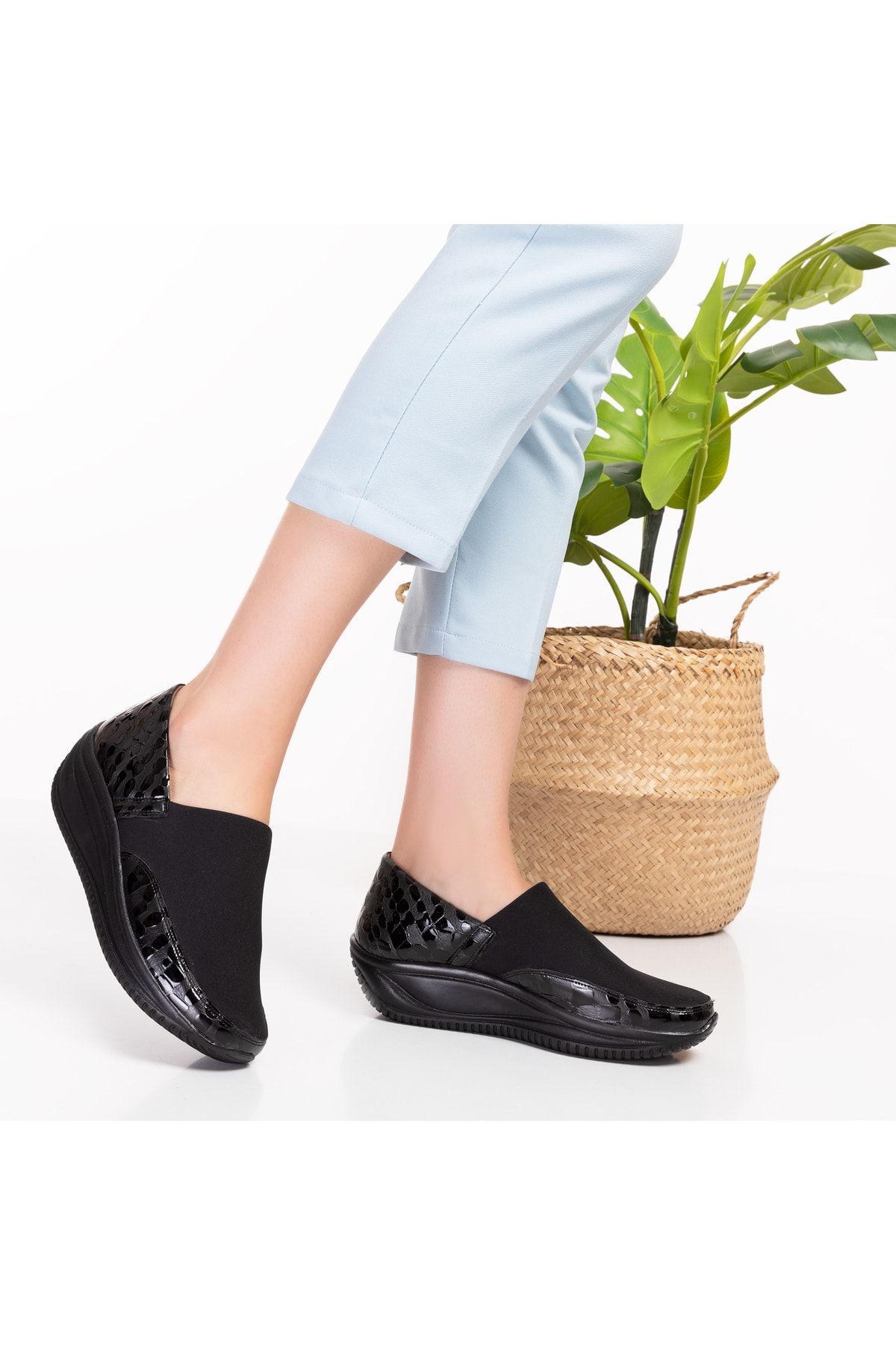 Mira Terlik Flats Black Trendyol