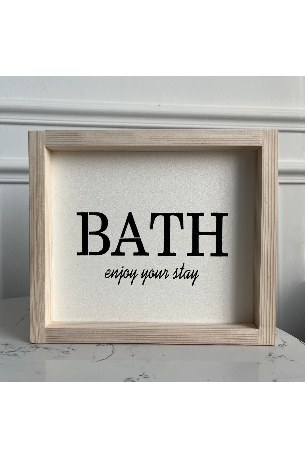 D.WOODESIGNER Ahşaptan Natural Banyo Tablo ( Bath )