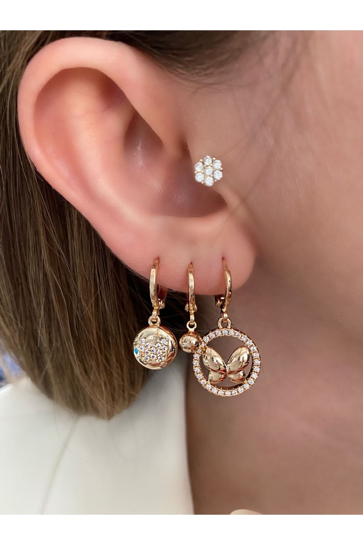 Three piece earring clearance set