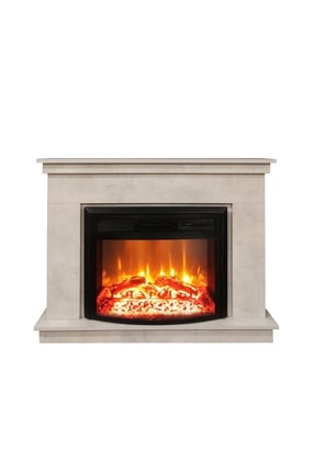 DLC GROUP Lembongan Retro Beton Desen Elektrikli Şömine 1800w 2613l