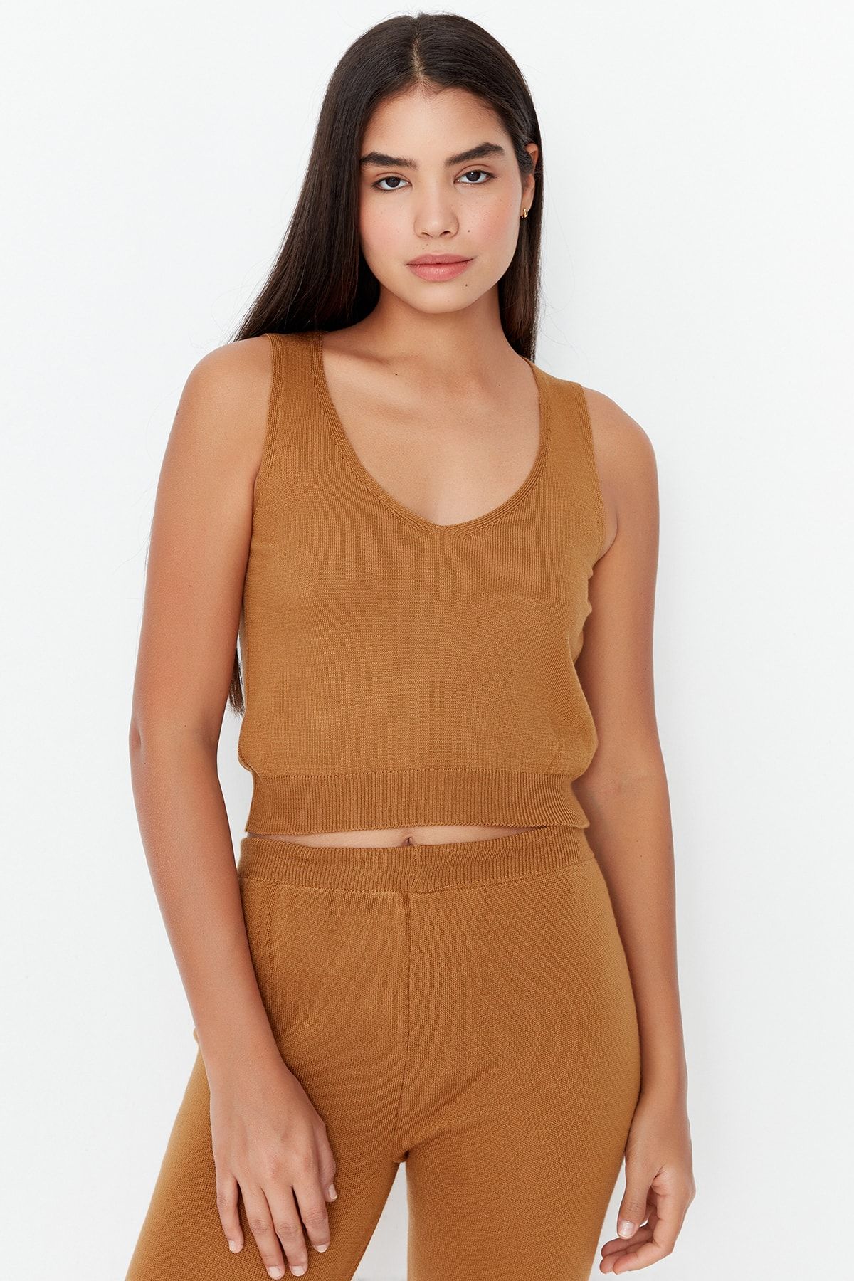 Trendyol Collection Zweiteiler Beige Figurbetont Fast ausverkauft