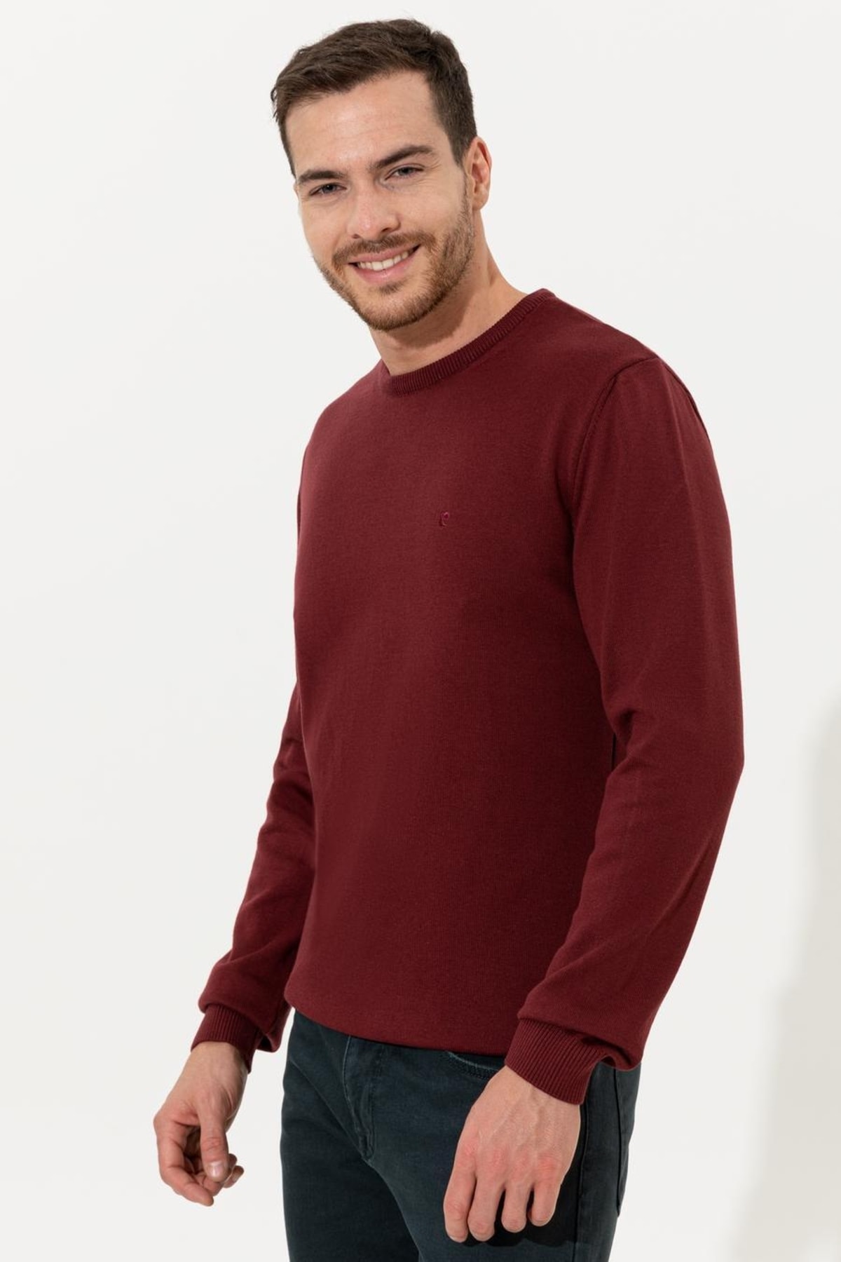 بافت مردانه راسته آستین بلند | پیر کاردین Pierre Cardin G021SZ0TK-000-1465548 - تصویر 3