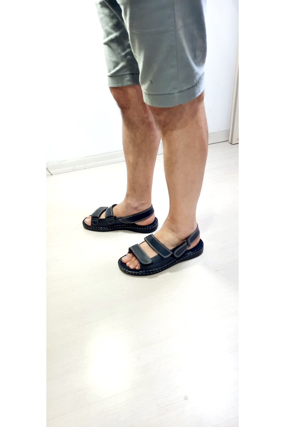 صندل زنانه آبی سرمه ای KAPAR | TYC00539896322 اورجینال - تصویر 5