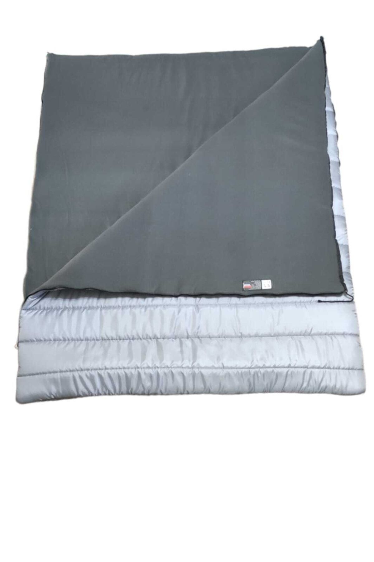 CAMP STORY Solid 18 350 gr Gray Fleece Double Sleeping Bag Gray