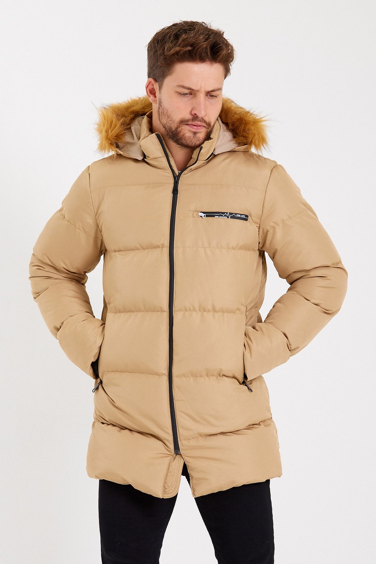 Weyeze Winter Jacket Brown Trendyol