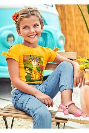 Kız Çocuk Baskılı Tshirt M221-3035