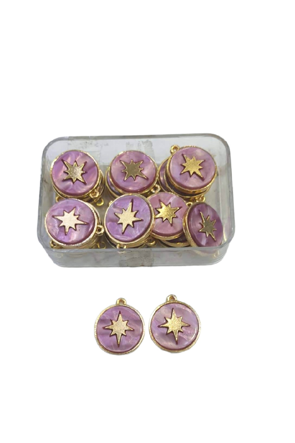 RLX BUJİTERİ Kutup Yıldızı Kolye Ucu Kararmaz Altın Kaplama - Hobi Kolye Ucu