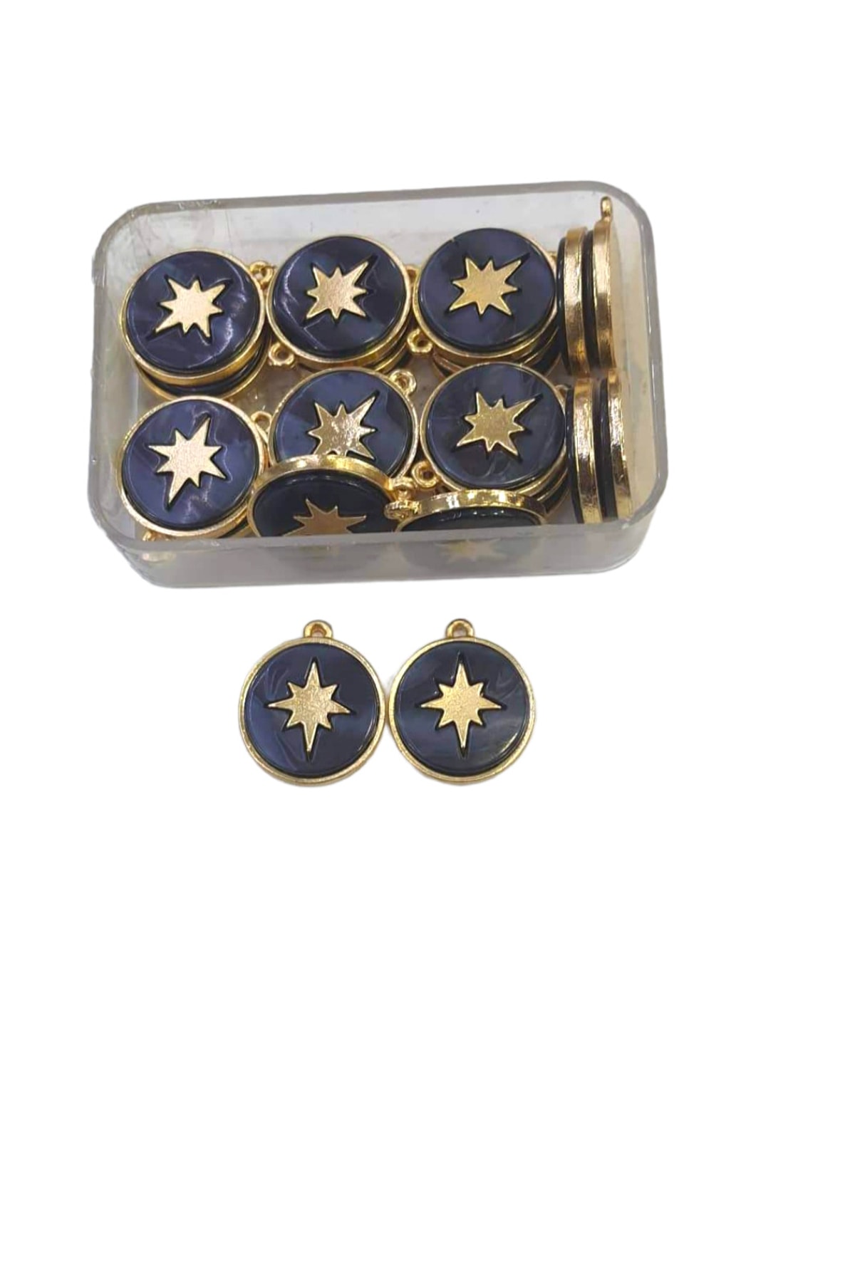 RLX BUJİTERİ Kutup Yıldızı Kolye Ucu Kararmaz Altın Kaplama - Hobi Kolye Ucu