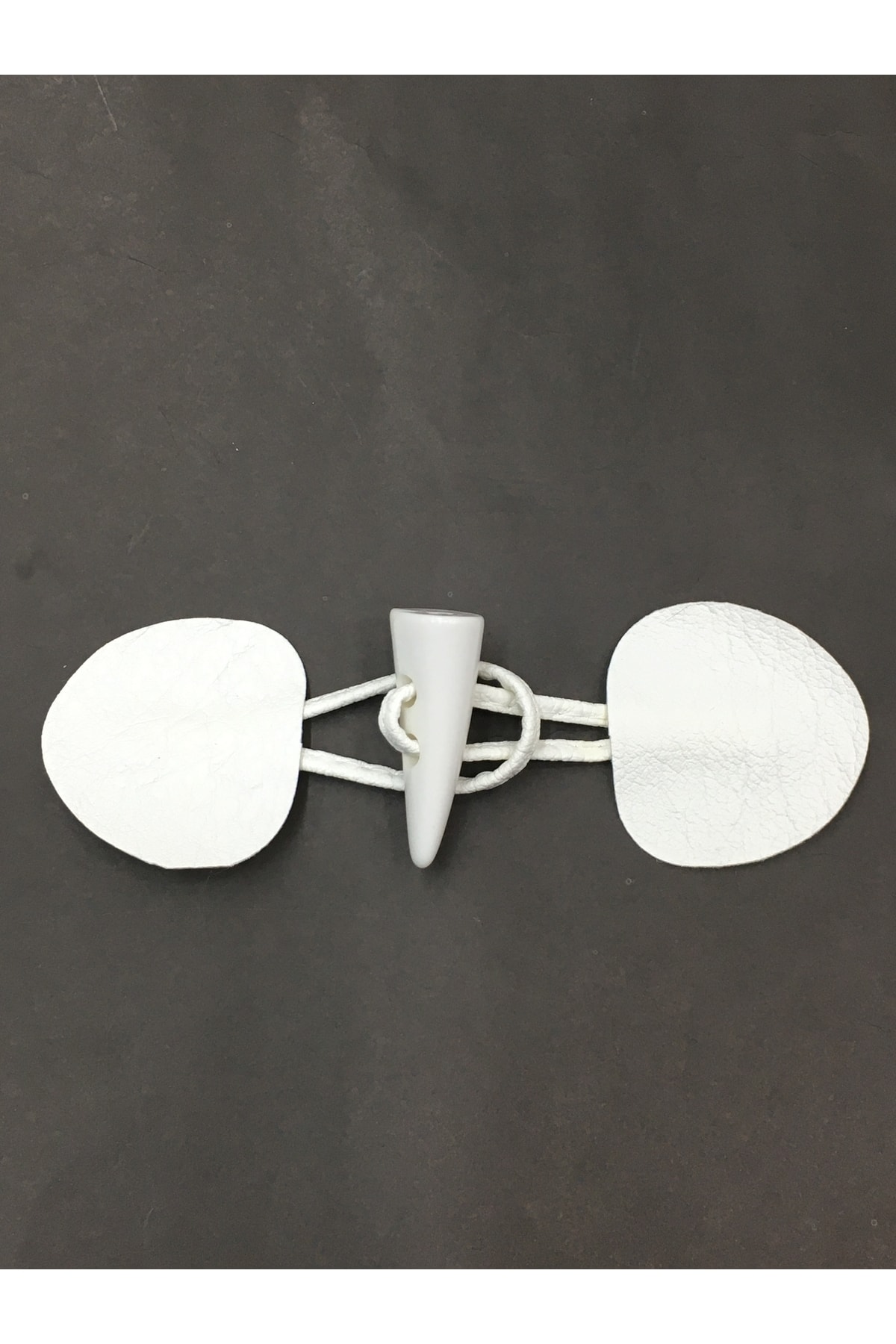 Leather Unit Shepherd Button Set White 2 Pieces