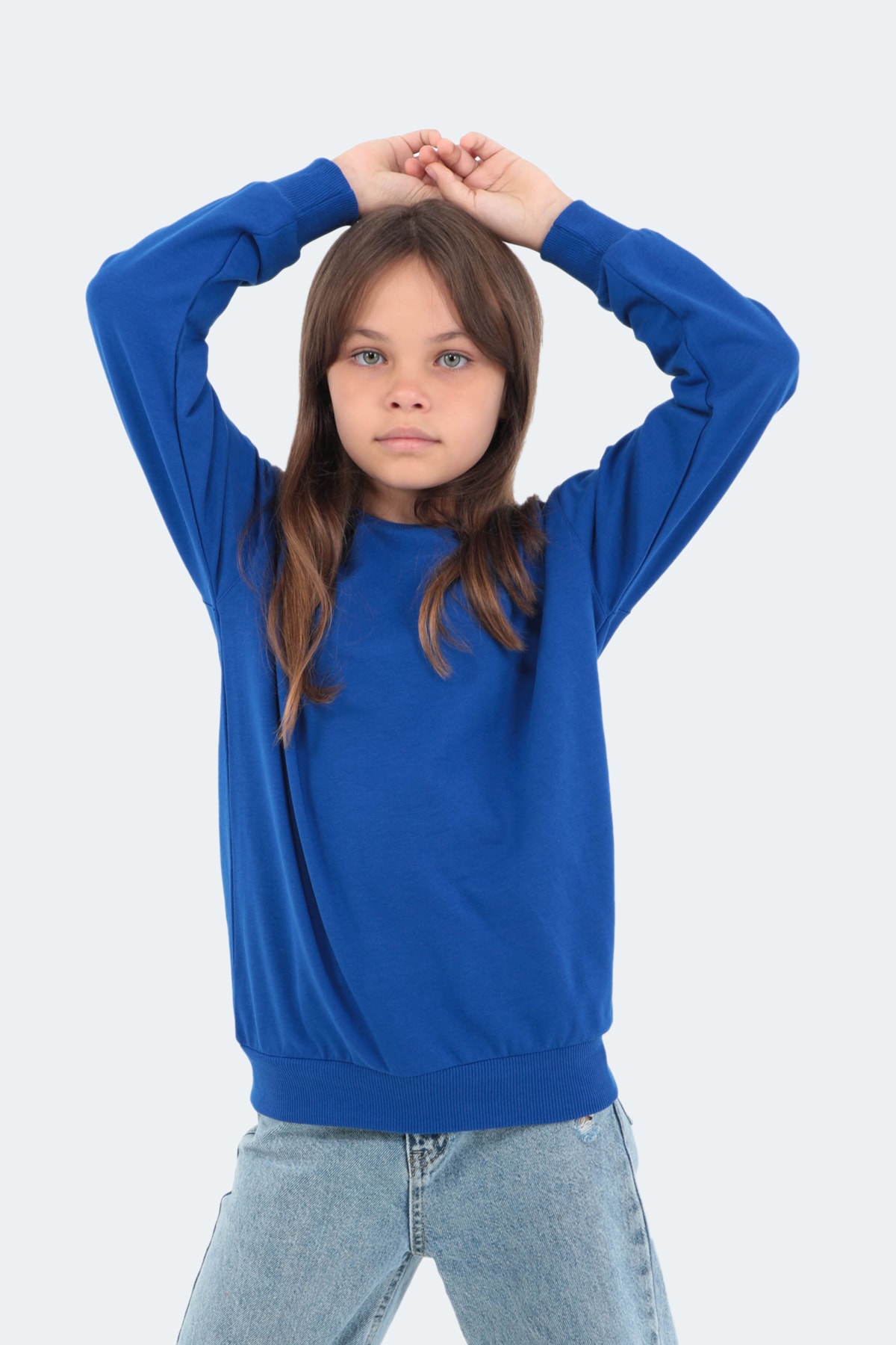 سویشرت پسرانه آبی سرمه ای Slazenger | ST22WC030 اورجینال - تصویر 3