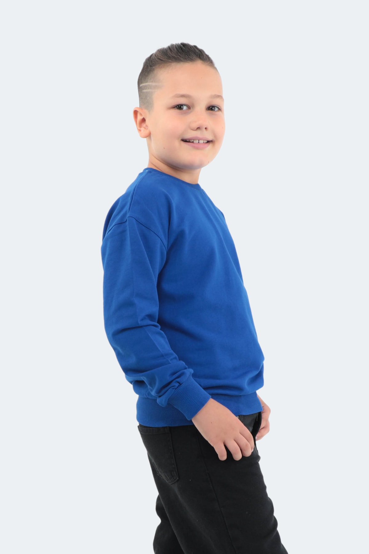 سویشرت پسرانه آبی سرمه ای Slazenger | ST22WC030 اورجینال - تصویر 6