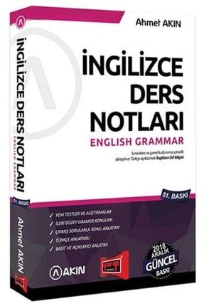 Yargı Yayınları Yds Ingilizce Ders Notları English Grammar 470507